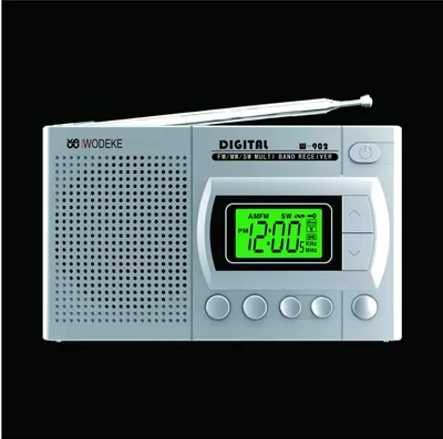 Multiband High-Sensitivity Family Quality Gift Radio Silvery