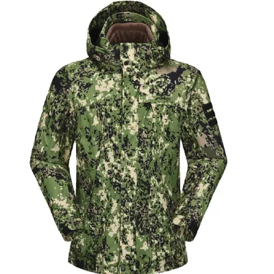 Hoodie Camping Nylon Ripstop Outdoor Hunting Security Jacket, Waterproof Clothes