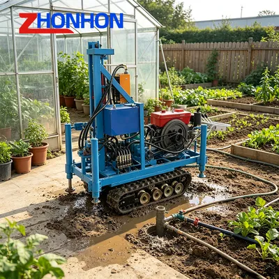 Agricultural 22HP Water Bore Hole Well Boring Drill Small Well Drilling Rig