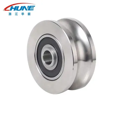 Heavy-Duty U-Type Metal Pulley Wheel for Strong Wire Rope