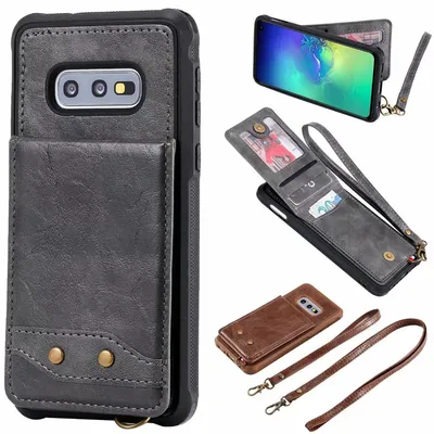 New Retro Print Business Phone Leather Case