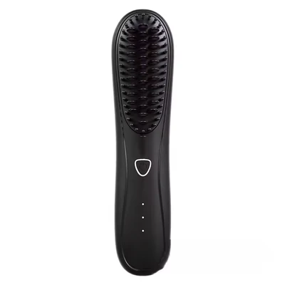 High Quality 2-in-1 Ionic Radio Comb Mini Negative Ion Massage Comb with Electric Power Source and Nylon Brush