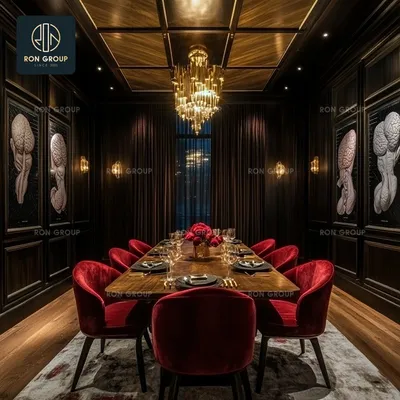 Luxury Hotel Leather Velvet Coffee Shop Furniture Cafe Chair with Metal Leg for Restaurant