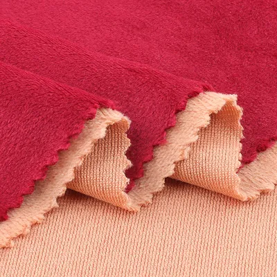 Anti Pill Breathable 93.3%Polyester 6.7%Spandex Sports Stretch Dress Decoration Fleece Velvet Fabric