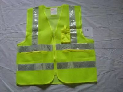 Lime Green Reflective Safety Vest White White Reflector