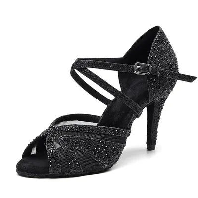 Fa-B2203 Latin Dance Women's High Heels Dance Shoes Support Small-Scale Processing Customization