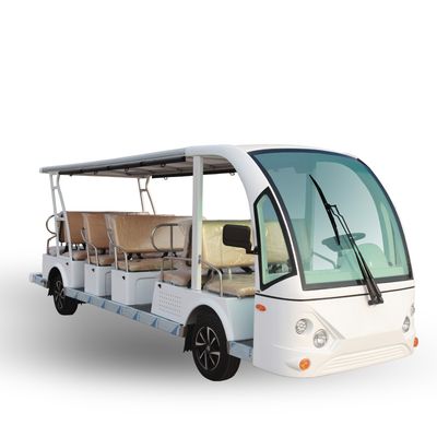 Aohu Brand Fuel Sightseeing Car, Ce Approved 17 Seats White Fuel Car (AH-QU17)