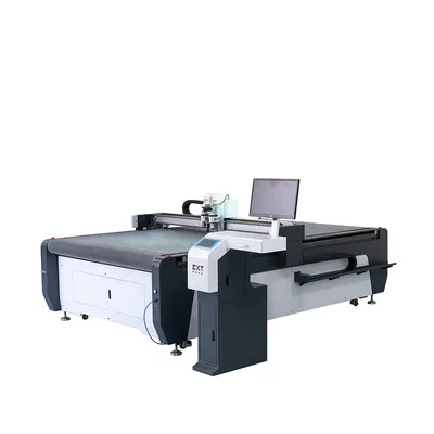 Automatic Non-Metal Material Cutting Machine Cardboard Fabric Textile Leather Rubber Gasket Customized Order Produce Flatbed CNC Tungsten Knife Cutting Machine