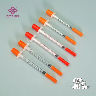 Professional Grade U100 Pet Insulin Syringe for Veterinary Clinics Veterinary Insulin Syringe