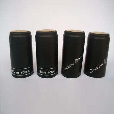 Matte Black PVC Shrinkable Lid, PVC Wine Cap Manufacture