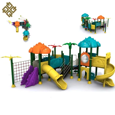 Jurassic New Design Kids Plastic Outdoor Playground Equipment