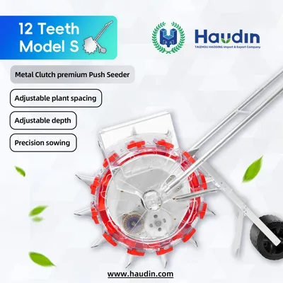 Haudin Factory Price Corn Soybean Peanut Seed Drill Manual Hand Push Seeder