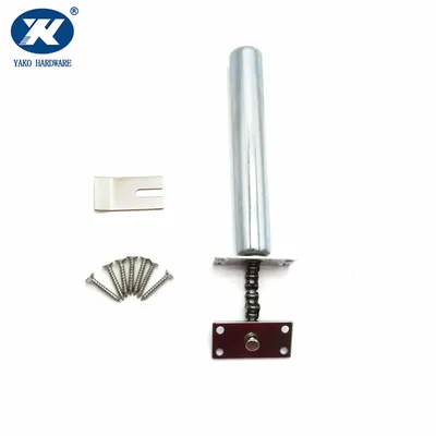 Spring Action Automatic Invisible Door Closer Chrome Finish Spring-Loaded Door Closer with Steel Plates