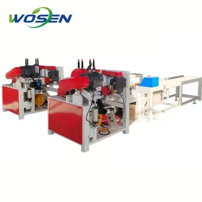 Wooden Pallet Pier Cutting Machinery Plywood Block Nailing Machine