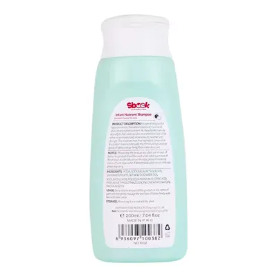 Sbook Mild Formula Natural Fruit Oil Baby Shampoo 200ml for Infant Hair & Scalp Care