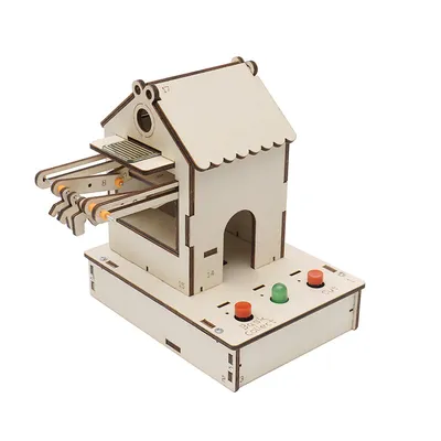 Intelligent Drying Rack Kit Children DIY Stem Creative Scientific Programming Technology Learning Wooden Steam Educational Toy
