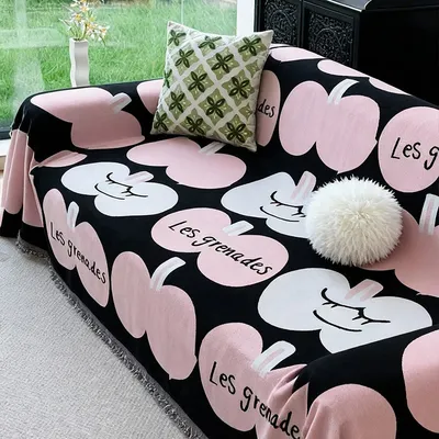 Elastic Hem Corner Grip Non-Slip Secure Fit Couch Cover Sofa Slipcover