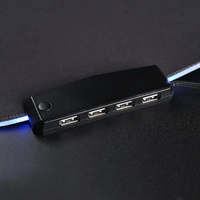 Custom Logo Printed Waterproof RGB Gaming Mouse Pads with 4 USB