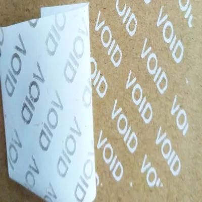Custom Adhesive Warranty Seal Tamper Evident Serial Security Sticker Void Anti-Theft Label