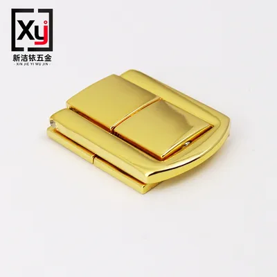 Hardware Small Metal Lock Catch Curved Buckle Horn Lock Clasp Hook Jewelry Box Padlock