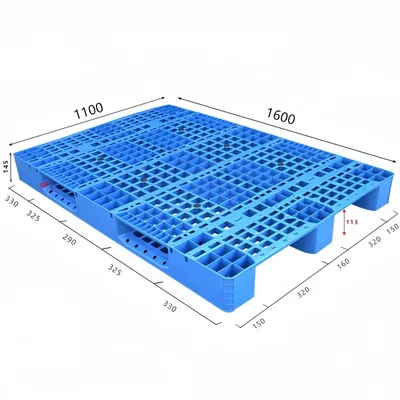 Cheap One-Sided 3 Runner 4-Way Entry Disposable Plastic Pallet