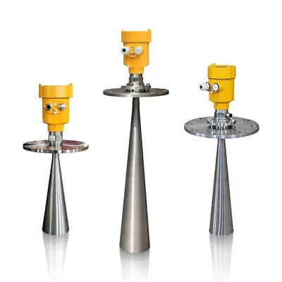 26GHz High Quality Silo Radar Type Level Transmitter Cement Water Level Sensors Manufacturing with Indicator 4-20mA Kpsi Level Transducer Gauge