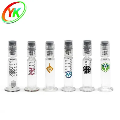 Custom Logo 1ml Borosilicate Glass Prefilled Syringes with Luer Lock