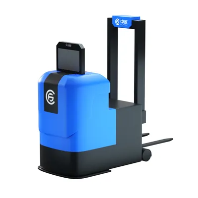 Forward Moving Stacker Crane, Forward Tilting and Backward Tilting Without Support Legs, Station Driven Electric Forklift Agv