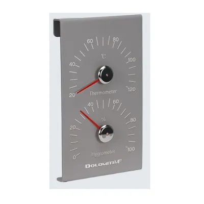 Durable Aluminum Thermo-Hygrometer & Sandglass Sauna Accessories