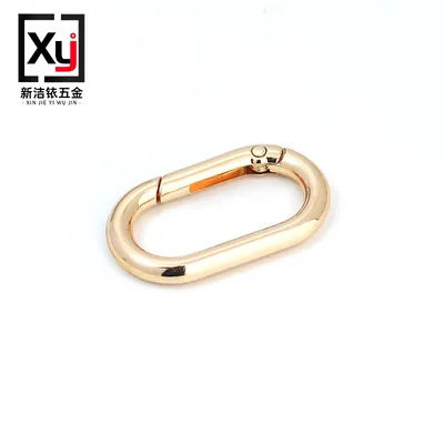 Oval Shape Ring Carabiner Heavy Duty Connector Link Straight Snap Hook