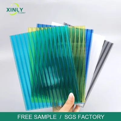 Multi-Color Polycarbonate 3-Layer Hollow Sheet for Greenhouse