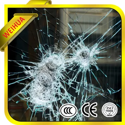 9.76mm-42.3mm Bullet Resistant/Bullet Proof/Bulletproof Glass