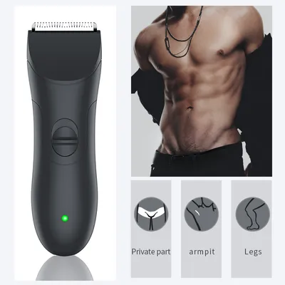 Electric Waterproof Body Groin Manscaping Hair Trimmer for Man and Lady