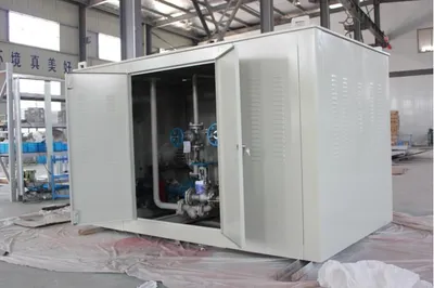 Flanged Tubular Immersion Pipeline Circulation Heaters Gas Preheater Skid Mounted Heater