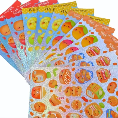Customized Printed Personalized Waterproof Vinyl Holographic Kiss Cut Stickers Printing Custom Label Sticker