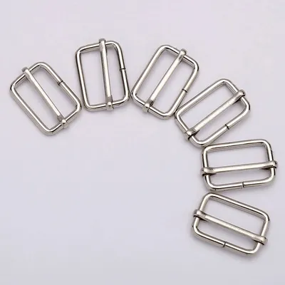 Factory Direct Metal Hardware-Ladder Lock Buckle, Pull Core Buckle, 3-Position Adjustable Tri-Glide Buckle for Bags, Garments, and Shoulder Strap Adjustment