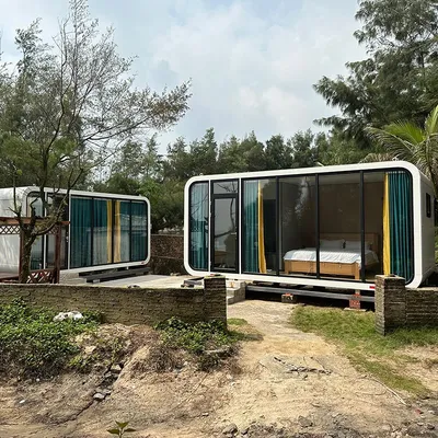 27m² Tiny Modular Prefabricated Movable Capsule Modern Apple Cabin