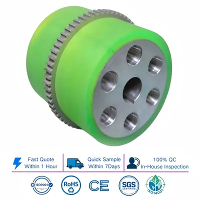 Custom Green Polyurethane Timing Pulley Wheel OEM ODM Polyurethane Timing Pulley Wheel