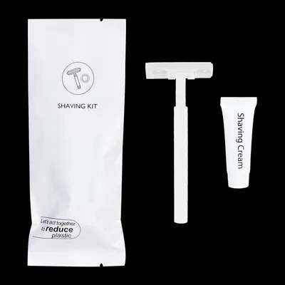 Cheap Hand Razor Shavers Hotel Shaving Kit Disposable Plastic Razor with Shaving Cream