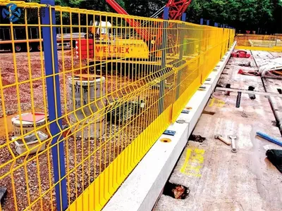 Reusable Metal Edge Protection Fence for High Rise Building and Concrete Slab