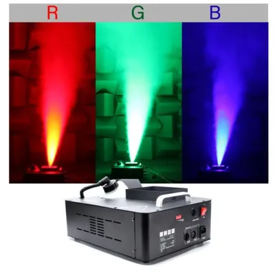 1500W Smoke Machine 24 Full-Color LED Air Column Smoke Machine Wedding Bar Stage Light Upward Spray Machine