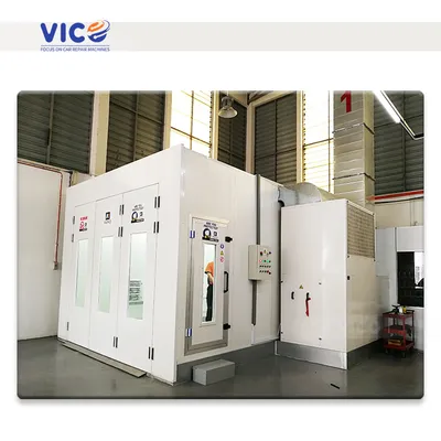Vico Car Painting Room Vehicle Diesel Type Down Draft Spray Painting Booth