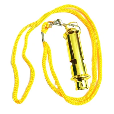 Gold Color Wholesale Sport Coaches Referees Officials Metal Stainless Steel Whistles