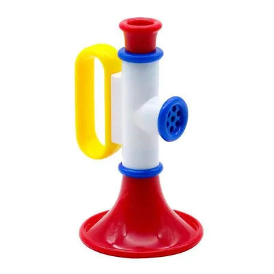 Zhiqu Battery Operated Small Trumpet Toy ABS Key Type Plastic Bass Musical Instrument for Kids & TV Movie Fans for Boys