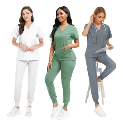 Wholesale Women Men Doctor Nurse Medical Scrub Suit