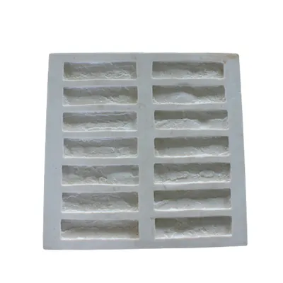 Concrete Stone Veneer Panel Rubber Artificial Wall Mold