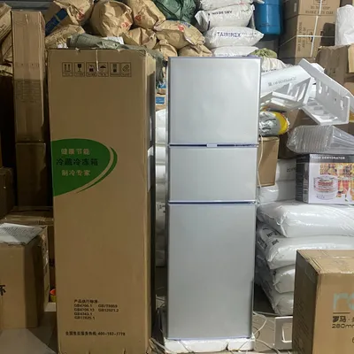 Household 132L Home Appliance 3 Doors Multi-Function Fridge Freezer Refrigerator Commercial Cooler