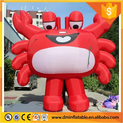 Inflatable Crab Mascot for Outdoors Promotion