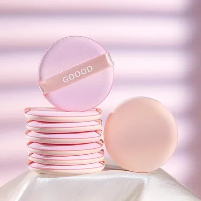 7PCS Ultra Soft Waterdrop Powder Puff Face Makeup Round Sponge Puff for Loose Powder Cosmetic Wet Dry Sponge Makeup Tools
