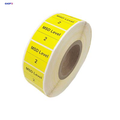 Yellow Color Paper Label Barcode Label QC Quality Sticker